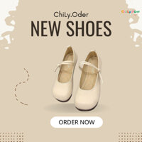 ( Hàng Oder ) Mẫu Giày Búp Bê Mary Jane Quai Ngang Mũi Tròn Gót Bệt Nữ Tính Duyên Dáng