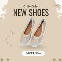 ( Hàng Oder ) Mẫu Giày Búp Bê Đế Bệt Nữ Tính Duyên Dáng