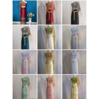 ❌ HÀNG ORD ĐẶT KHÔNG HỦY ❌.  set trang phục Thái Lan( khăn+ chân váy+ áo quây+ kẹp tóc)nhiều màu sắc chào hè🌸🌸