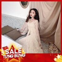 ( HÀNG ORDER ) Set đầm ren hai dây + áo khoác trong suốt nhẹ nhàng mong manh. -Hàng nhập khẩu