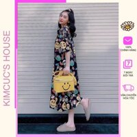 [ Hàng Sẵn ] Đầm thun suông cao cấp - đầm thun suông dài qua gối có túi hông, Xưởng Kc House
