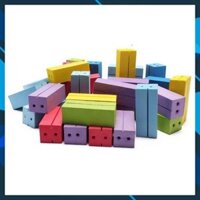 ( HÀNG SẴN )  Gạch mút xốp hình khối - Gạch mút xốp cho bé