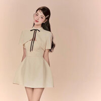 [ HÀNG SẴN ] SET VÁY DÂY KÈM ÁO KHOÁC TIỂU THƯ XINH