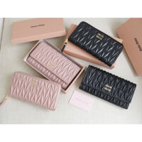 ( HÀNG SẴN ) Ví dài miu 2 dáng sz20 da mềm fullbox kèm ảnh thật ở cuối