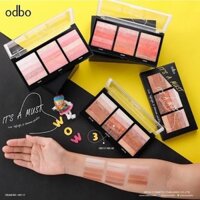 [ Hàng Thái Giá Rẻ ] Phấn Mắt Ánh Nhũ Odbo It's A Must Love Highlight & Shimmer Palette OD117 Thái Lan -𝐌𝐨𝐨𝐌𝐨𝐨-