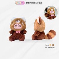 [ Hàng Unbox ] Móc khóa baby three mèo có quai đeo dây tiện lợi Gáu bông mèo mặt nhựa kích thước 25Cm