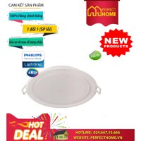 ( Hàng_Chính hãng) Đèn LED Downlight philips 59201 5.5W 450lm, lỗ cắt 90mm Trắng/ Trung tính/ Vàng