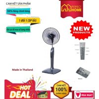 ( Hàng_Chính hãng) Quạt cây Mitsubishi LV16-RA CY-GY màu ghi đậm, Điều khiển từ xa, nhập khẩu Thái Lan