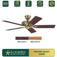 ( Hàng_Chính hãng) Quạt trần LuxuryFan Hunter Savoy 24520, 24521, 24524, 24525, 24526  Bảo hành trọn đời