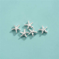 🔥 Hạt Màu Ngôi Sao Năm Cánh 🔥 có hàng sẵn Thích hợp để làm vòng tay và hoa tai Hạt sao năm cánh Phụ kiện trang sức DIY Vật liệu đính hạt 2025 Hạt màu số lượng lớn ☞S925 Bạc Mạ Điện Hạt Ngôi Sao Năm Cánh Phong Cách Instagram Phong Cách Hàn Quốc Ngọc Trai