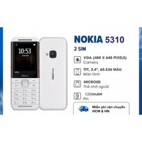 [ hcm [ Điện thoại 2 sim giá rẻ Nokia 5310 (2022) loa to sóng khỏe