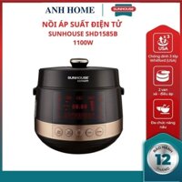 ( HCM - SHIP 2H ) Nồi áp suất điện đa năng SHD1585B SUNHOUSE hợp kim nhôm chống dính 2 mặt siêu bền