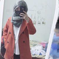 ( HÌNH THẬT ) ÁO KHOÁC DẠ MÀU CAM ĐẤT