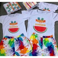 { hình thật } bộ quần áo đi biển,nhóm và gia đình