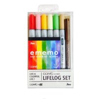 [ HKUK ] Màu Marker Nội địa Japan – Copic Ciao Lifelog Set + sổ cầm tay + 1 line sepia