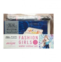 [ HKUK ] Nội địa Japan – Màu Nước Winsor and Newton Cotman Miya Fashion Girl (kèm water brush wb và 1 tập vẽ nhỏ )