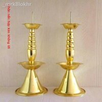 ∈ ஐ Hộ gia đình một cặp gói bàn không lời truyền thống Trung Quốc cổ điển sáp bàn thờ cúng trang trí hợp kim lư hương đồ