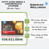 [ Hỗ trợ lòng mạch  ] Thực phẩm bảo vệ sức khỏe Essential Fatty Omega-3 Concentrate & Lycopene – 30 viên/hộp