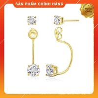 💍 Hoa tai The Special One J'admire bạc 925 cao cấp mạ Vàng đính đá Cubic Zirconia trắng 💎