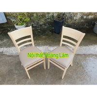 ( Hoả tốc 1 giờ) Ghế tựa gỗ cao su có đệm
