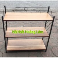 ( HOẢ TỐC 1 GIỜ) Kệ sách sắt đa năng 3 tầng dài 80cm