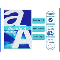 [ Hỏa tốc ]1 thùng Giấy A5 Double A Giá rẻ ĐL70gsm , 8 ram/thùng