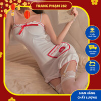 { Hỏa Tốc - Bảo Mật } Set váy ngủ hóa trang nữ y tá sexy ( có tất trắng theo kèm)_TP40