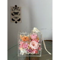 [ Hoả tốc] Box vali hoa khô, hoa hồng bất tử