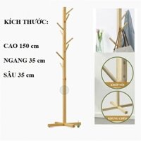 [ HỎA TỐC] Cây Treo Quần Áo, CÂY MÓC ĐỒ kệ treo quần áo GỖ THÔNG