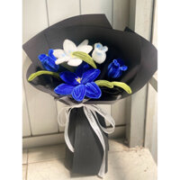 ( Hoả tốc, có túi) Bó hoa kẽm nhung, Bó hoa Ly và nụ tặng ngày 8/3, sinh nhật