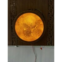 [ Hoả tốc ] đèn trúc chỉ in, thủ công từ bột tre 30, 40, 50, 60, 70, 80cm