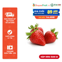 [ HỎA TỐC HCM] COMBO 2 HỘP Dâu Tây Đà Lạt/ Mộc Châu 500g/Hộp