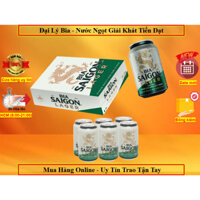 ✅ [Hỏa Tốc HCM] Thùng 24 Lon Bia Sài Gòn Xanh, Bia Ngon Sài Gòn Lager - Thể Tích 330ML Chính Hãng