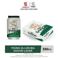 ( Hoả tốc HCM) Thùng Bia Sài Gòn Lager 24 lon