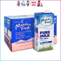 [ Hỏa Tốc - HCM ] Thùng Sữa MEADOW FRESH Nguyên Kem 1L - Sữa Tươi Tiệt Trùng Không Đường - Nhập Khẩu Úc