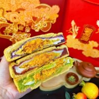 [ HỎA TỐC HN ] Bánh Trung Thu Mochi Trứng Muối Chà Bông 300Gram Handmade Ít NGọt