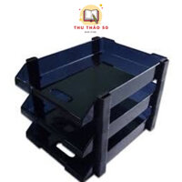 [ HỎA TỐC] Kệ khay lưu trữ hồ sơ A4 3 tầng mica lắp ráp XUKIVA 175-3. - Văn phòng phẩm Thu Thảo