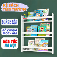 ( Hỏa Tốc ) Kệ Trưng Bày Mô Hình Giá Sách Treo Tường Không Khoan Bằng Gỗ Nhiều Ngăn Decor Phòng Cho Bé