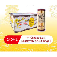 ( Hoả Tốc) Loại 1 Thùng Yến Ngân Nhĩ Dona 30lon x 240ml
