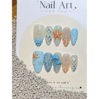 ( hỏa tốc) NAIL BOX THIẾT KẾ NAIL MÙ HÈ SỨA BIỂN GEL NỔI