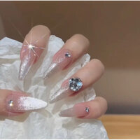 ( hỏa tốc) NAILBOX SƠN GEL THẠCH. NAIL THIẾT KẾ ĐÍNH ĐÁ KHỐI