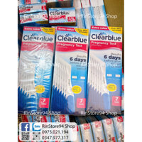 [ HOẢ TỐC] Que thử sớm trước chu kỳ 6 ngày hộp 7test - Clearblue 6days Ultra Early
