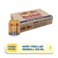 [ hỏa tốc] thùng 24 lon nước tăng lực Red bull Việt ( bò cụng Việt)