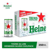 [ Hoả Tốc] Thùng 24 lon Heiniken Cool Pack * 250ml