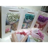 [ Hoa valentine -HOA BABY TƯƠI] Set túi hoa baby tình yêu, hoa tỏ tình tại Hà Nội
