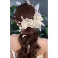 💐 Hoa Voan Cài Tóc Cô Dâu - Biểu Tượng Của Sự Tinh Tế và Duyên Dáng 💐 Phụ kiện cưới Giang