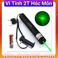 ( HÓC MÔN) Đèn pin Laser Laze MV – 303 (Đen) tia xanh được tặng pin sạc và sạc
