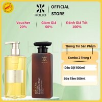 🔅 HOLIO 🔅 Dầu Gội 500ML Bơ Gừng Dầu Gội Biotin Dưỡng Tóc Sữa Tắm 500ML Tắm Gội Bubble Bath Sữa Tắm Dê Sữa Tắm Thơm Lâu
