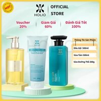 🔅 HOLIO 🔅 Dầu Gội 500ML Cặp Gội Xả Dầu Gội Dược Liệu Sữa Tắm 500ML Dầu Gội Đầu Sữa Tắm Nữ Sữa Dưỡng Thể 200G Kem Ủ Trắng