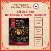 [ Hộp 10 Gói ] Gia Vị Chế Biến Thịt Kho Ngũ Vị Hương Thái Lan Thương Hiệu Kindee Trọng Lượng 60g